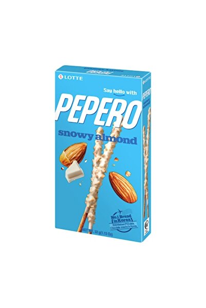 Lotte Pepero Sticks, λευκή σοκολάτα με αμύγδαλα, Lotte, 32 γρ.