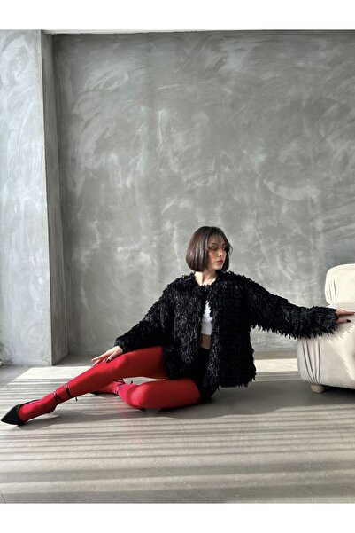 Lux Home Istanbul Women's Shimmering Plush Fur Coat