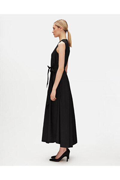 MISS DALIDA T25Y-4091 Kolsuz Tafta Elbise BLACK