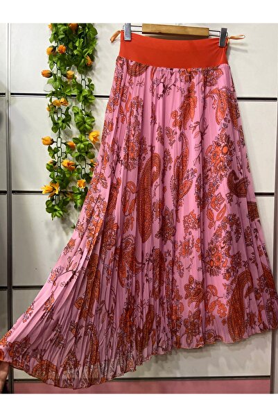 edu collection Patterned Chiffon Bell Skirt