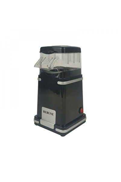 Rebon ماكينة صنع الفشار، ١٢٠٠ واط، تحتاج فقط ٢.٤ دقيقة مع مفتاح تشغيل/إيقاف، كوب قياس، أسود، RE-5-08