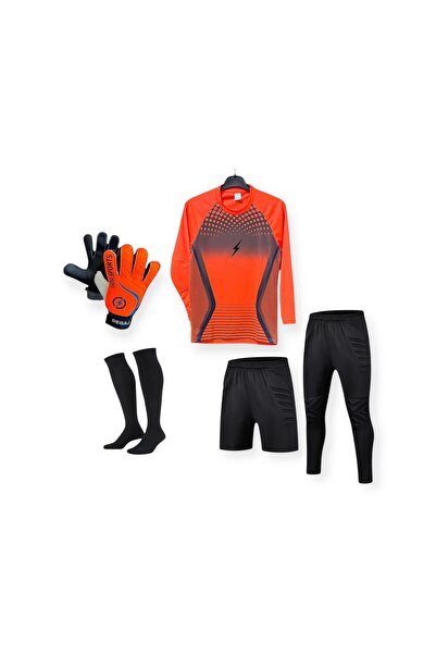 GK DEGAJ Çocuk Kaleci Forması Şortu Çocuk Kaleci Eldiveni Çocuk Kaleci Pantol...