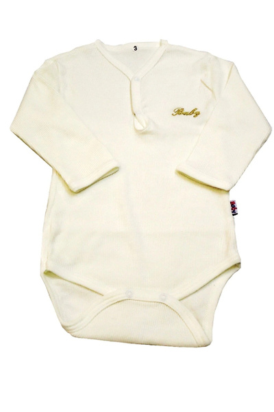 Sema Baby قميص قصير بأكمام طويلة بادي (الجسم) - إكرو 0-6 أشهر