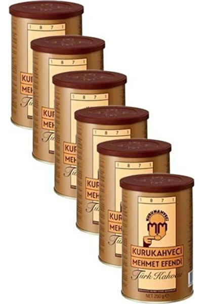 Mehmet Efendi Kurukahveci Turkish Coffee 250 Gr 6-Piece Tin