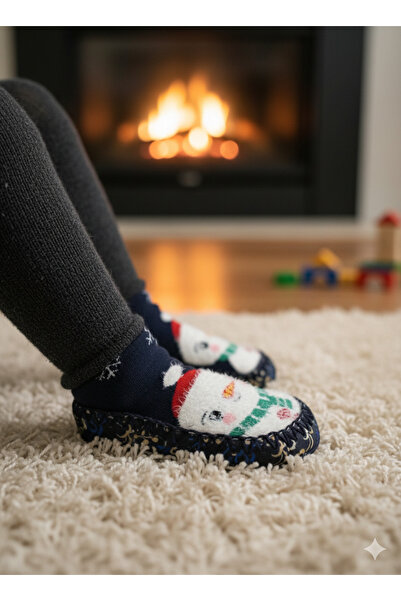 stoks toys Children's Moccasin Socks Booties Slippers - Non-Slip Home & Kinde...