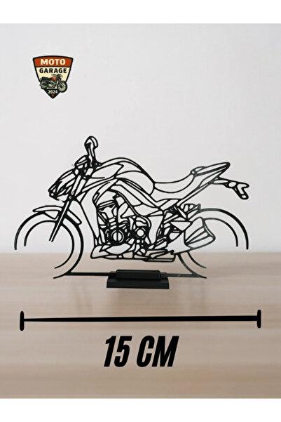 MotoGarage Kawasaki Z1000 Masa Dekoru – Naked Motor Figürü - Motosiklet Silüeti