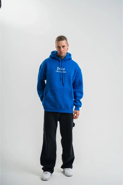 Kanonik Education Three thread hooded digital patch sweatshirt - blue