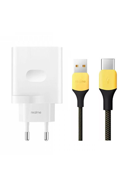 realme 33W Orijinal Dart Hızlı Şarj Cihazı ( 33w Adaptör ve Type-C Kablo ) Set