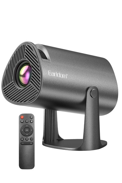 Earldom PJ04 4K Wifi Android Akıllı Projeksiyon Cihazı - Siyah
