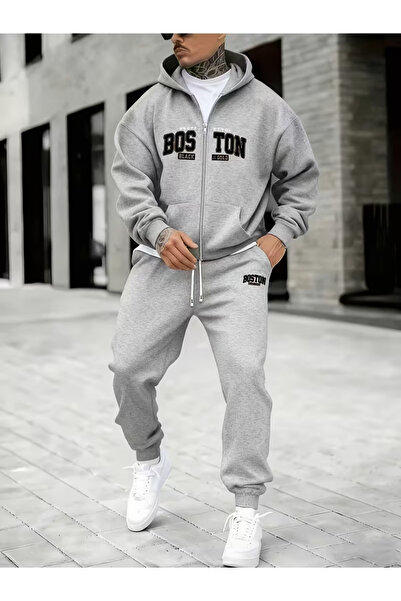 bellanova Φούτερ με φερμουάρ και στάμπα, σετ 2 τεμαχίων (άνω και κάτω μέρος)