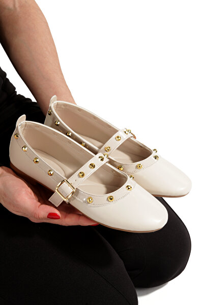 CEMAY Balerini Trot pentru femei, cu cataramă, potriviti pentru birou, muncă și utilizare zilnică