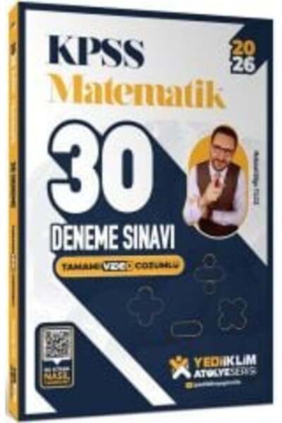 Yediiklim Yayınları Yediiklim 2026 KPSS Matematik 30 Deneme Atölye Serisi Çöz...