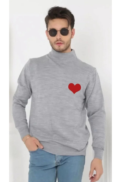 Kanonik Education Unisex Half-Toe Printed Woven Knitwear - Gray