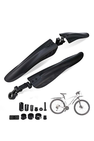 Generic Bicycle Mudguard, Full Coverage Thickened and Widened Mountain Bike Rain Cover Adjustable 3