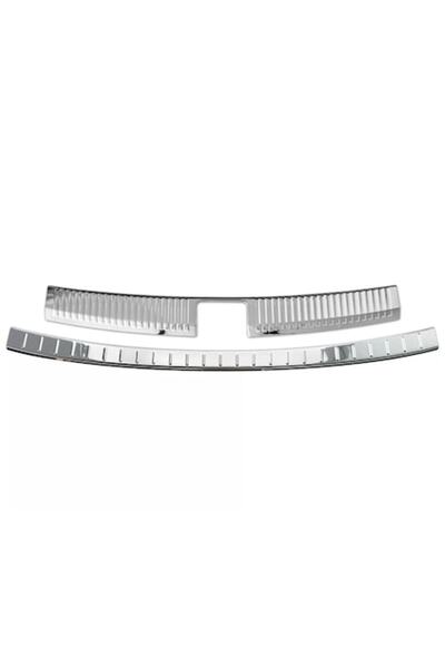 Recambo Set de 2 protecții cromate premium pentru bara spate și portbagaj pen...
