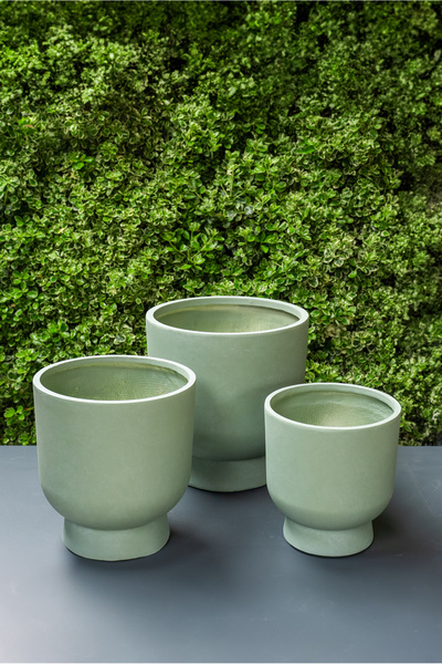 SAMART PEYZAJ ABERDEEN HAFİFLETİLMİŞ BETON KADEH SAKSI Ø31cm/H33cm KÜÇÜK BOY ...