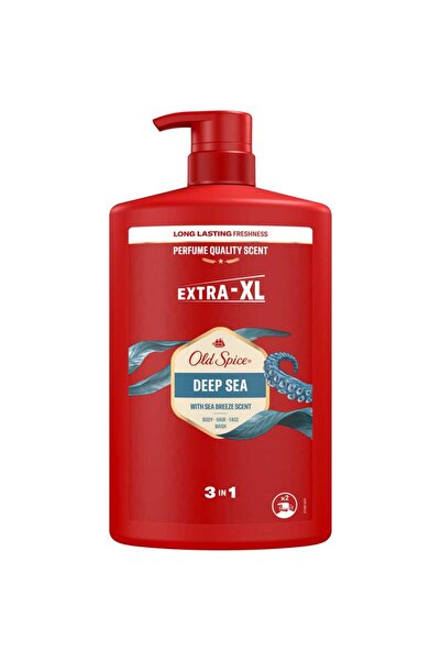 Old Spice DeepSea 3in1 shower gel and shampoo for body, hair and face, 1000 ml + Captain Stick