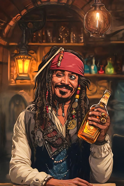 Hayal Poster Retro Ahşap Poster Johnny Depp 2 Poster 20x30