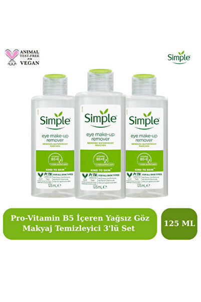 Simple Kind to Skin Suya Dayanıklı Maskarayı Çıkaran Yağsız Makyaj Temizleyic...