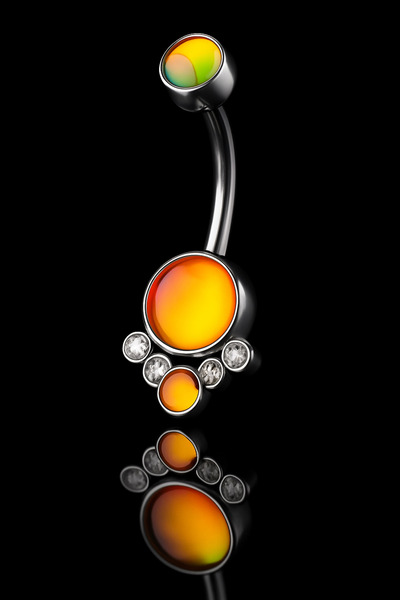 depozoom Cerrahi çelik piercing Doğal Taş Göbek piercing Cerrahi çelik piercing