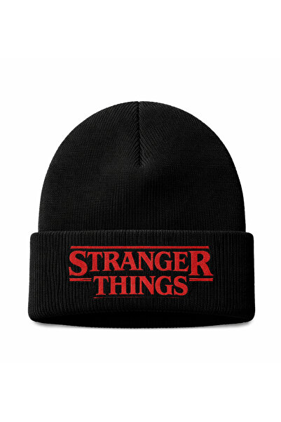 Toum Black Beret Stranger Things Printed