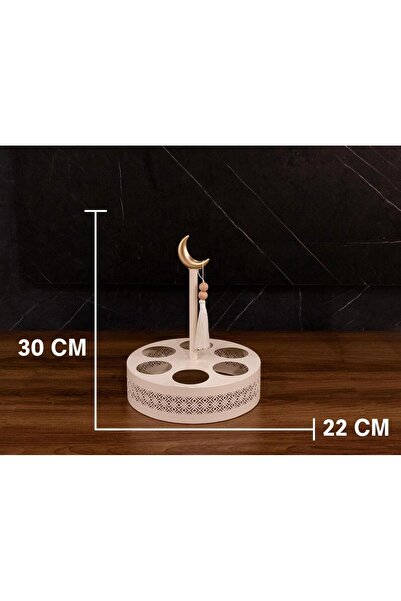 TOHFAT-AL MAIDAH Crescent beige coffee cup holder