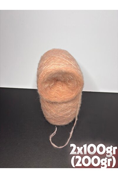 Ana&Kuzusu İplik Şeftali (2 kat) ince elit moher örgü ip 200gr