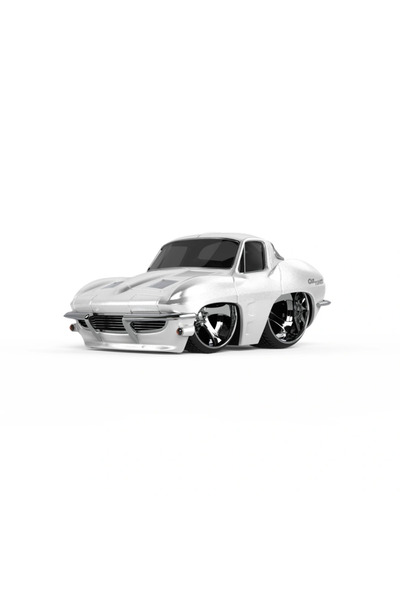 lowell home سيارة شيفروليه كورفيت ستينغراي S2 موديل 1963 - سيارة عضلية بيضاء