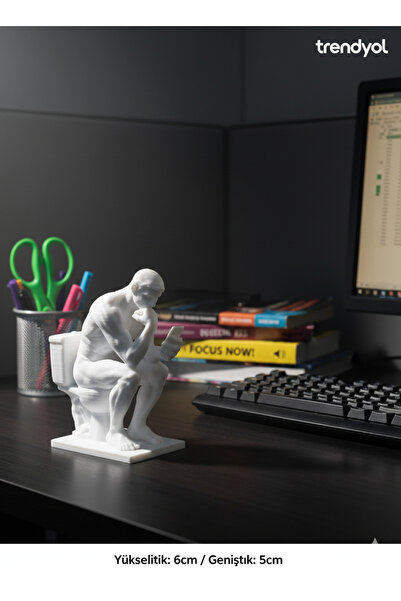 Mescolare Kalbim Sende-3D Tasarım Modern Düşünen Adam Biblo - Klozette Telefo...