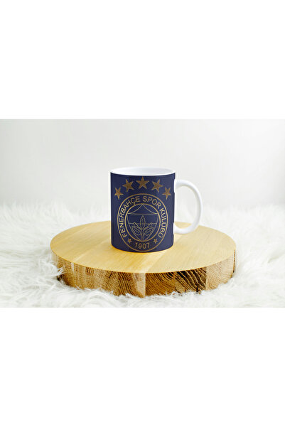 merkür baskı atölyesi Fenerbahçe Temalı Kupa Bardak Taraftar Özel Tasarım Hed...