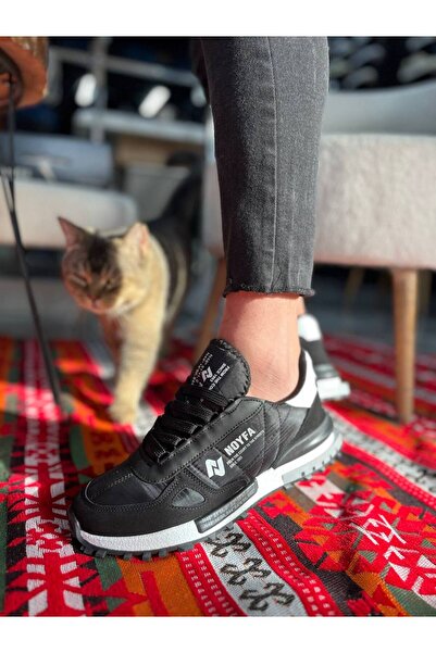 Zapatos Kb-N1 Men's Casual Lace-Up Suede Parachute Fabric Sports Sneaker Shoes Spkbt - Black