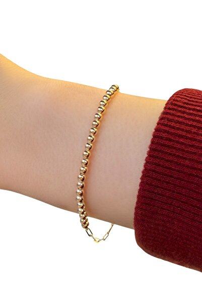 Altınaşkı İtalyan Ataş Topçuk Altın Bileklik