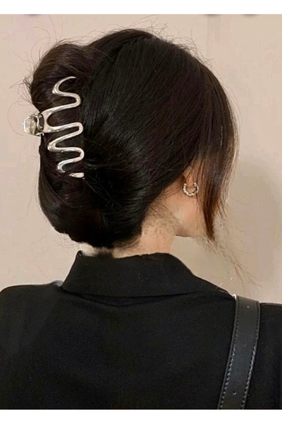 Centello Co Accessories Zikzak Model Parlak Gümüş Renk Trend Şık Yılan Büyük ...