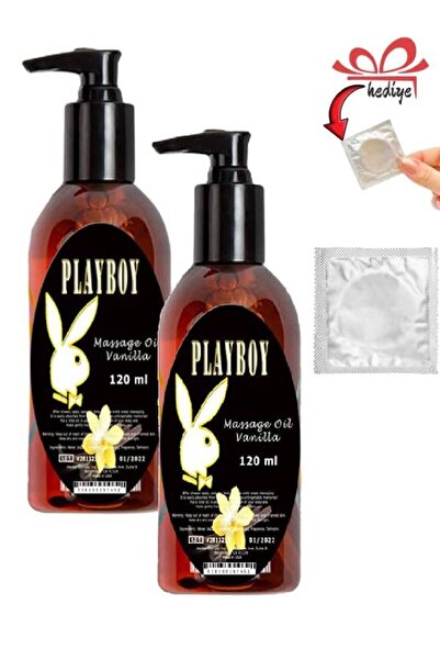 Playboy Vanilya Aromalı Rahatlatıcı İstek Artırıcılı Vücut Masaj Yağı 120ml x...