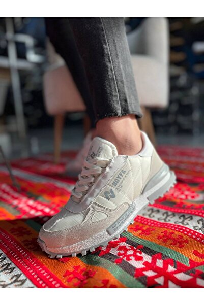 Zapatos Kb-N1 Men's Casual Lace-Up Suede Parachute Fabric Sports Sneaker Shoes Spkbt - White