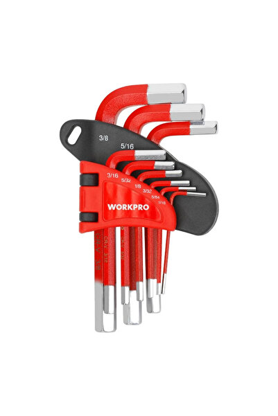 Genel Markalar WORKPRO WP222016 9 Parça Kısa Boy CR-V İnç Profesyonel Allen A...