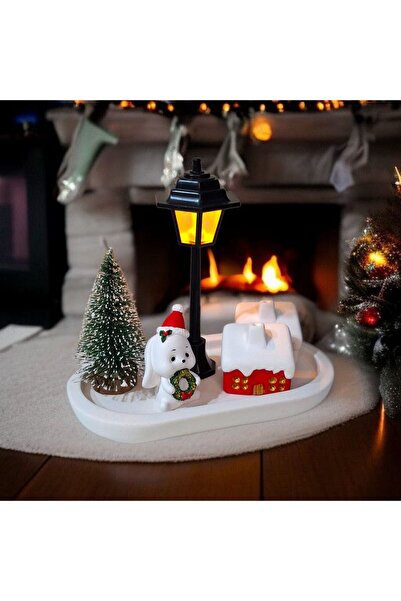 Dekorasyon Bahçesi مجموعة ديكور قرية عيد الميلاد المصغرة المضيئة / زينة طاولة...