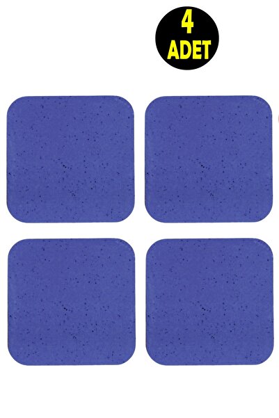 usin 4Pcs Blue Color Sand Pattern Wooden Turkish Coffee Cup Tea Mug Home Office Coaster Underpad