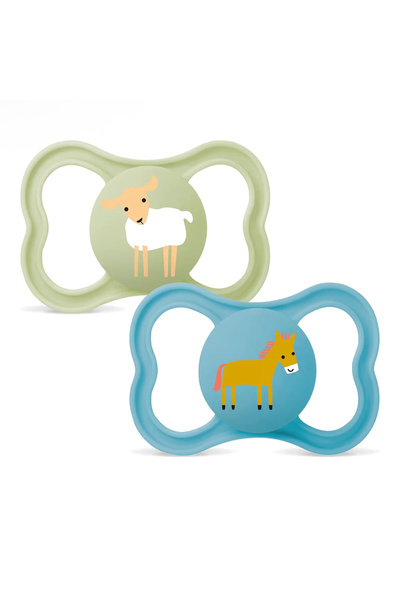 MAM Air l Emzik 2'li Set I Sterilize Kutuda I 16 Aylık I Kuzu/At