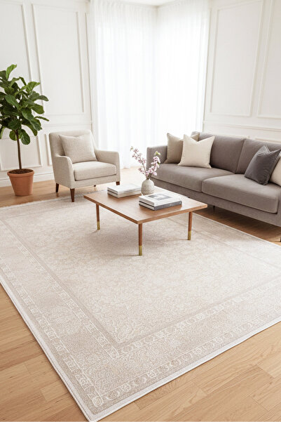 MELARİS HALI Rosa Salon Halısı Oturma Odası Halısı 4m² ve 6m² Klasik Desenli ...