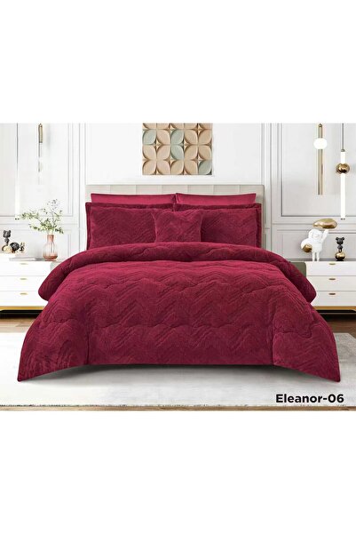 ALMIAAD Luxurious double winter bedspread with fur and velvet lining, perfect for winter weather. 250*230