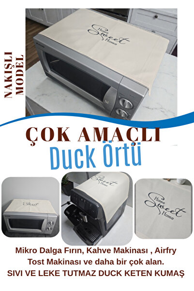 BeybiNest Multi-Purpose Duck Fabric Cover Oven Microwave Airfry Coffee Machine Cover