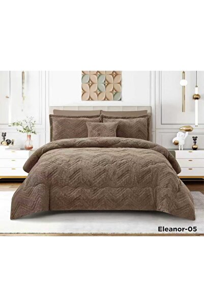 ALMIAAD Luxurious double winter bedspread with fur and velvet lining, perfect for winter weather. 250*230