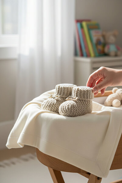 balbeybi أحذية تريكو محبوكة للأطفال حديثي الولادة من عمر 0 إلى 6 أشهر للجنسين...