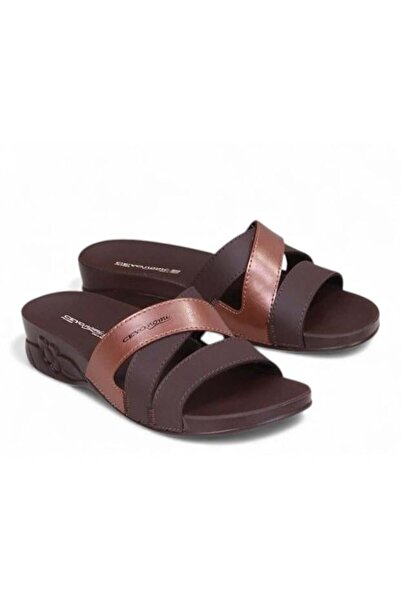 Ceyo Flora 13 Orthopedic Slippers-Brown