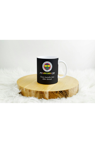 merkür baskı atölyesi Fenerbahçe Temalı Kupa Bardak Taraftar Özel Tasarım Hed...