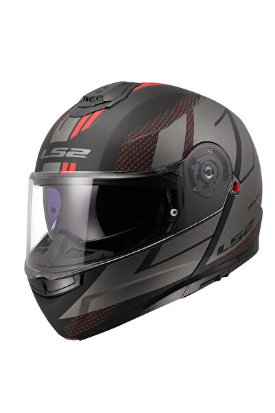 LS2 STROBE 2 CODE MAT SİYAH-GRİ KASK