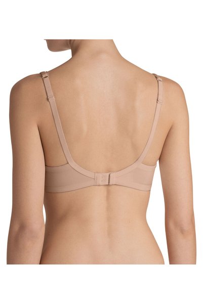 Triumph Sutien Perfectly Soft, jumatate de cupa, cu burete si armatura, Triumph, 80E EU, bej deschis