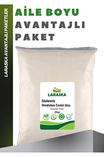 Laraska Glutensiz Hindistan Cevizi Unu 2kg - Coconut Flour Gluten Free
