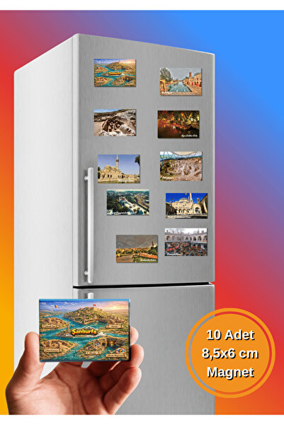 Tasarımistan Şanlıurfa Magnet Seti 10 Adet 8,5x6 cm Tarihi ve Kültürel Yerler...